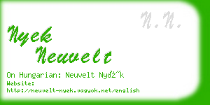 nyek neuvelt business card